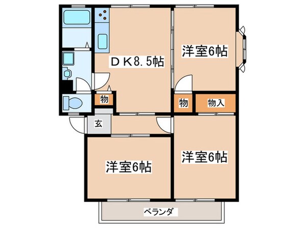 ガーデンヒルズ湘南Ａの物件間取画像